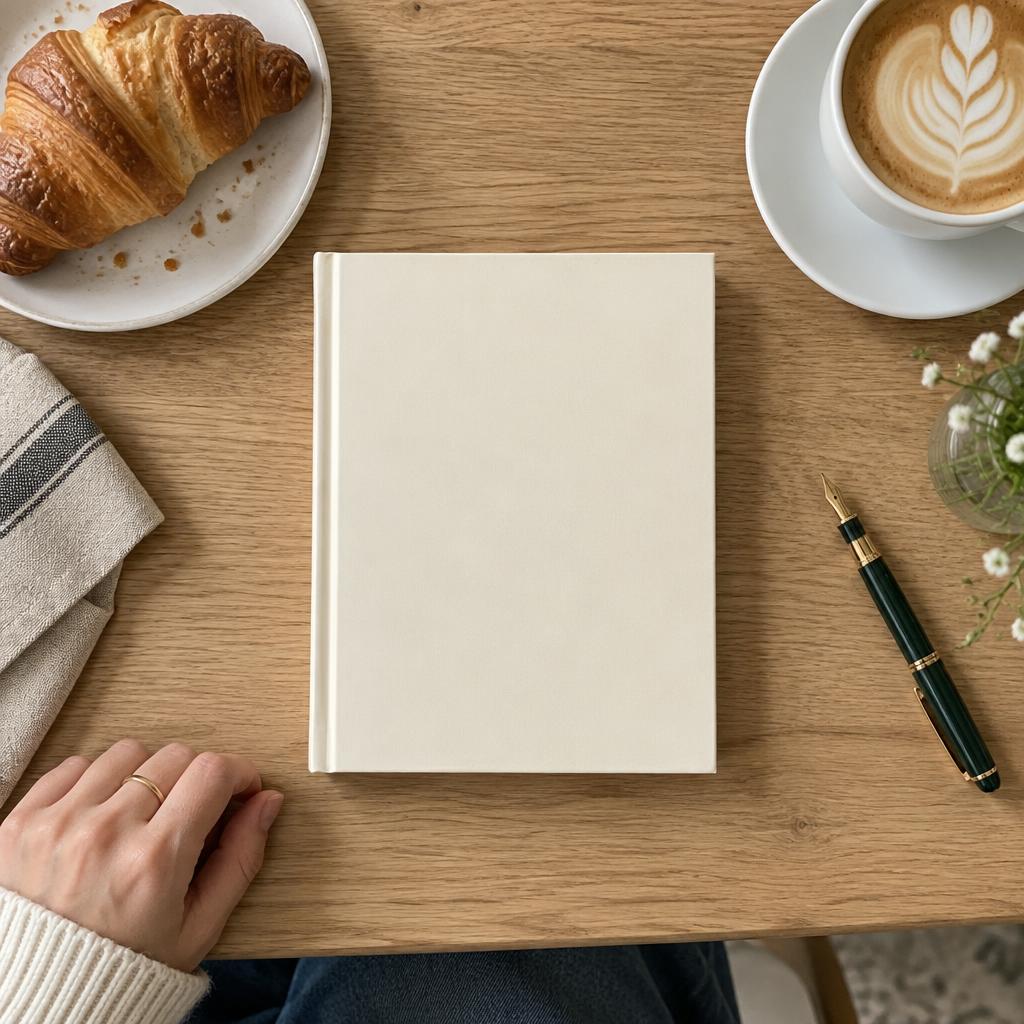 Ground Your Self on a café table with a cappuccino